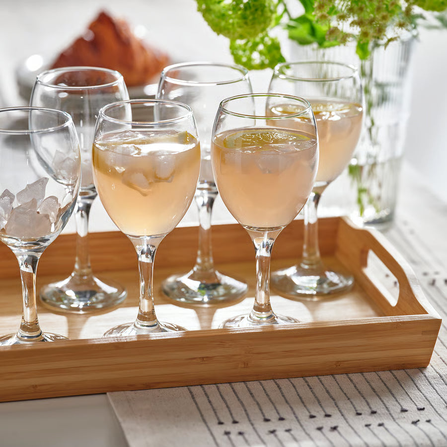 Wine glass, clear glass, 25 cl (8 oz)